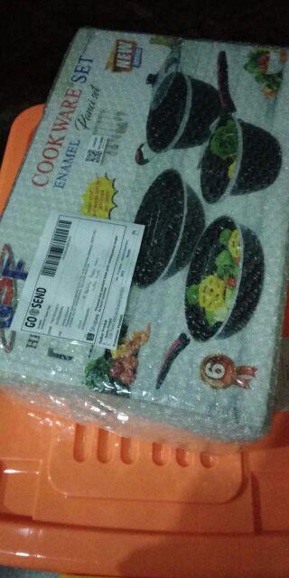 Gsf Panci Set 6 Pcs Enamel Gsf1831