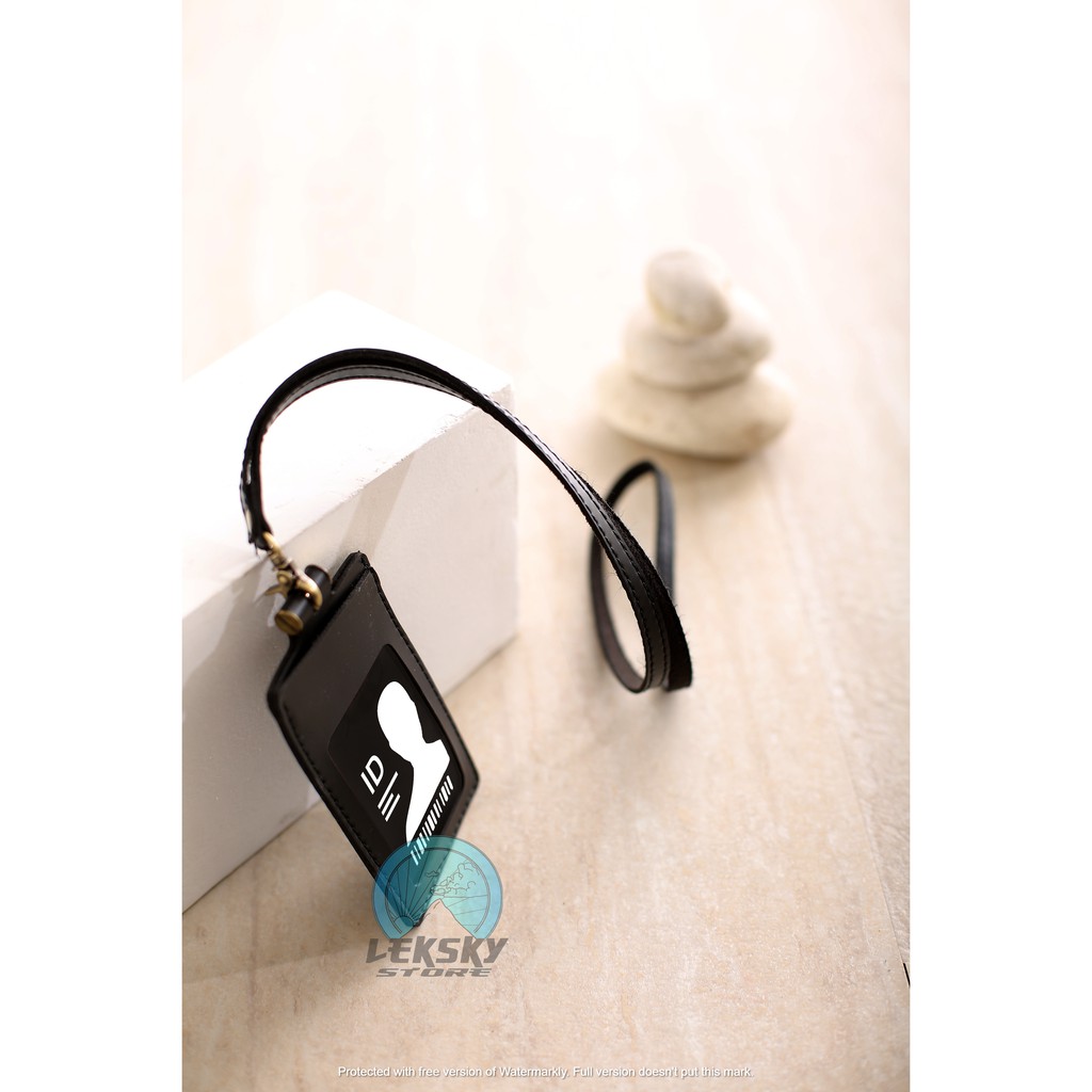 

Name Tag ID Card Holder Temboro Gantungan Identitas warna hitam