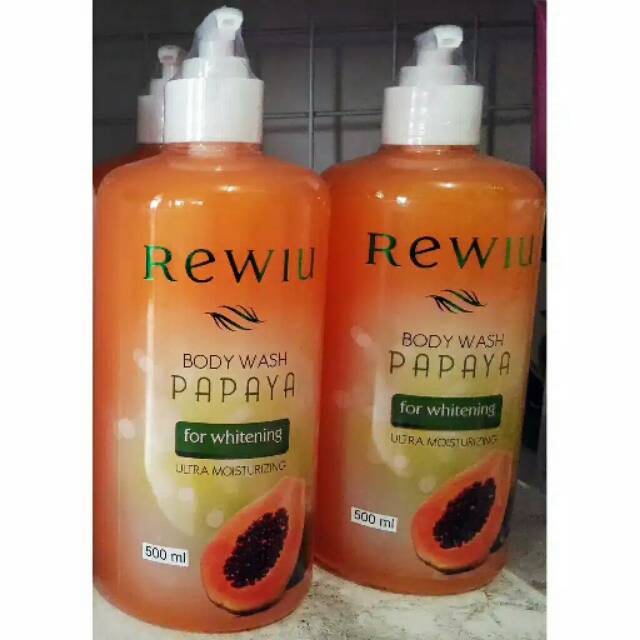 Rewiu Body Wash papaya / rewiu sabun mandi papaya cair ORIGINAL