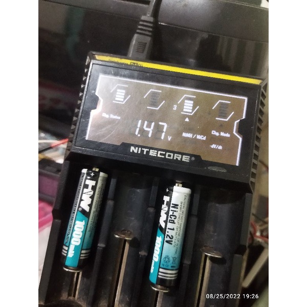 charger nitecore d4eu bekas minus 1 slot error tanpa dos