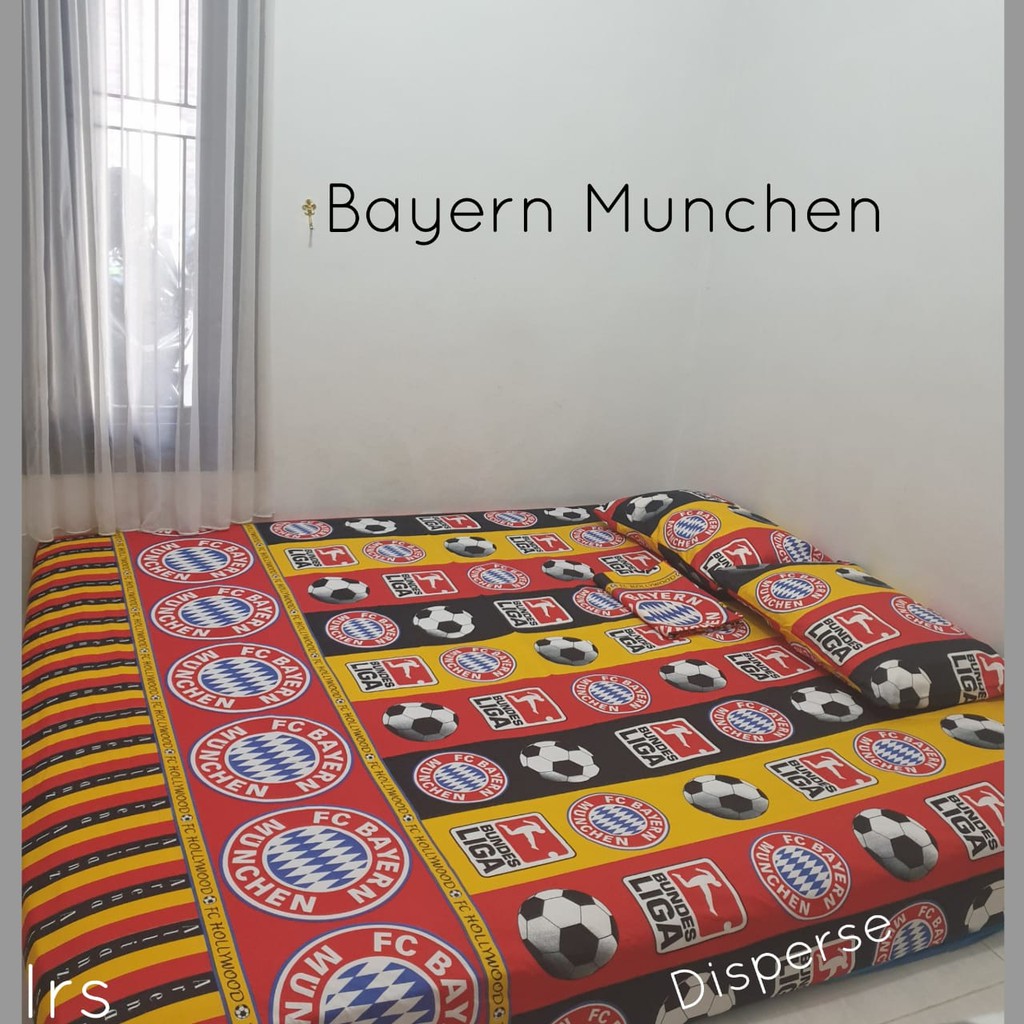 PRODUSEN SPREI RESLETING HOMEMADE MURAH SIZE 120 160 180 200 KARAKTER COWOK BOLA BAYERN MUNCHEN