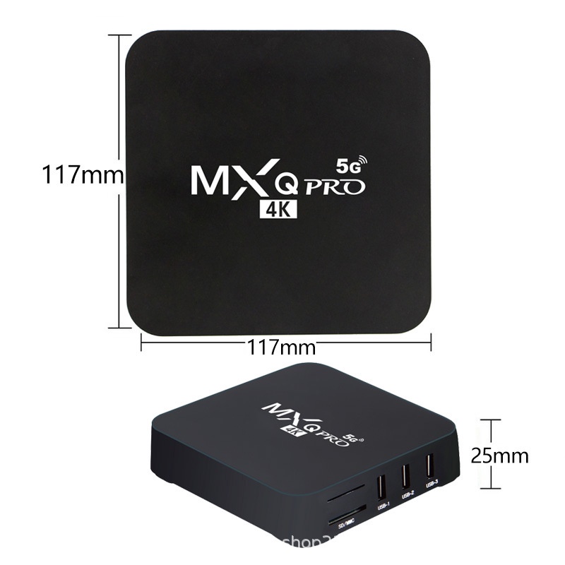 Android TV BOX MXQ Pro Indihome Digital Online TV Ram 2+16GB/4GB+32GB /1+8G TV BOX Android MXQ Pro 4K Internet Smart TV MX-Q Pointer Keyboard 4K Permanent Free TV Channels