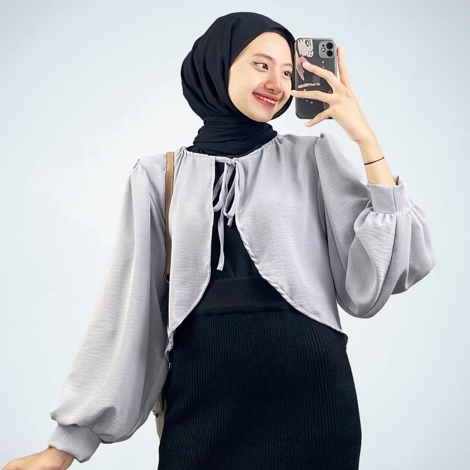 BEFAST - ZEC OOTD Cardigan perempuan HAIRA / Morina Outer CRINCLE / Outer Kekinian Remaja Wanita / Cardigan Polos Casual / Outfit Wanita Hijab / Pakaian Remaja ABG / Outer Terlaris / Trendy