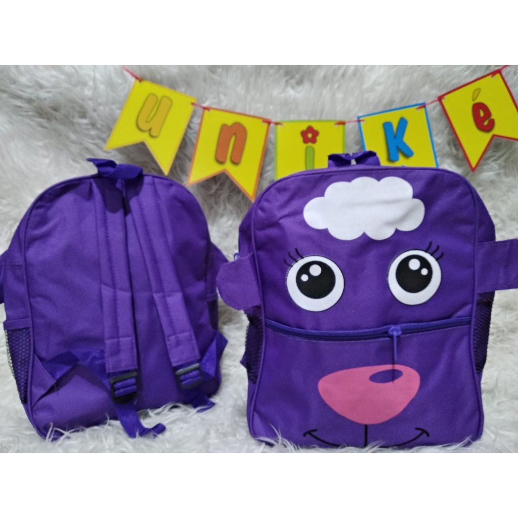 

CUCI GUDANG Tas Ransel Animal Kanvas / Tas Souvenir Ultah Anak Goody Bag Ulang Tahun Bingkisan Snack