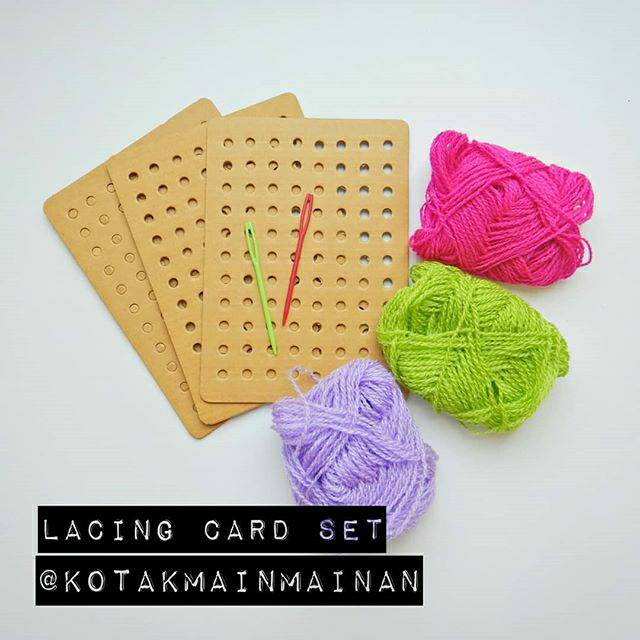 

GOODIEBAG 1 LACING CARD SET - Goodie bag ulang tahun anak