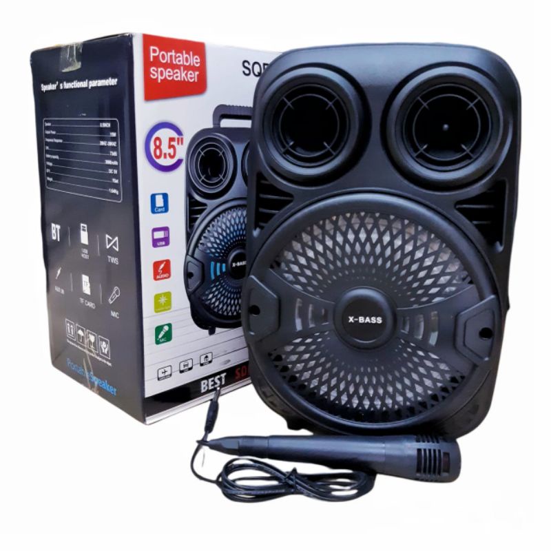 Speaker Bluetooth Plus Mic SQ 816 DW besar 8inch Speaker Bluetooth SQ 805DW Plus Mic