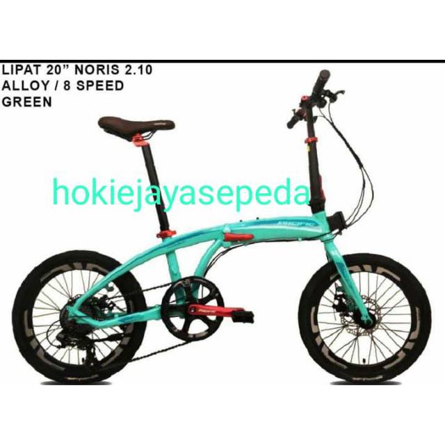FOLDING NORIS 2.1 SEPEDA LIPAT PACIFIC TERBARU VELG TINGGI