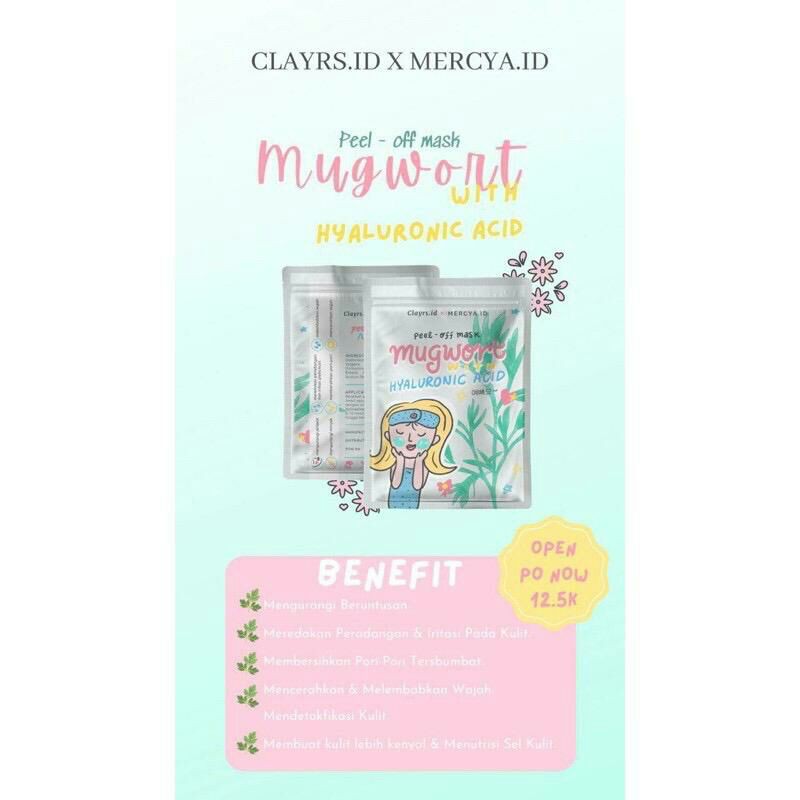 [RESS RESMI] PEEL OFF MUGWORT MASK CLAYRS X MERCYA