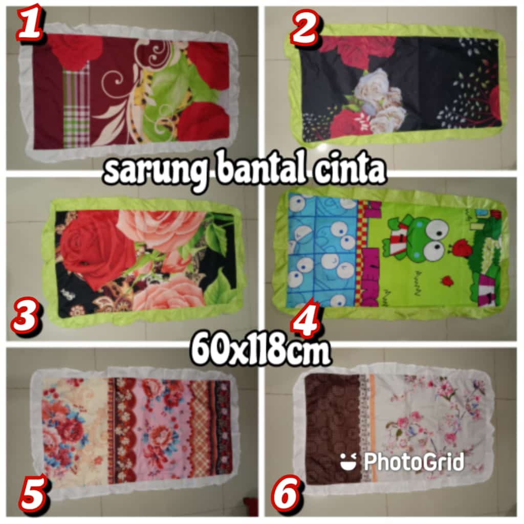 Sarung bantal cinta homemade / Sarung bantal cinta motif Bunga