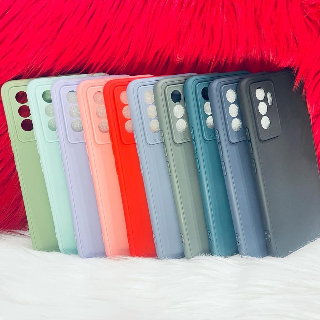 SoftCase Warna Warni Vivo V23E 6.44 Inch with 3D Camera Casing Candy Macaron Pelindung Camera