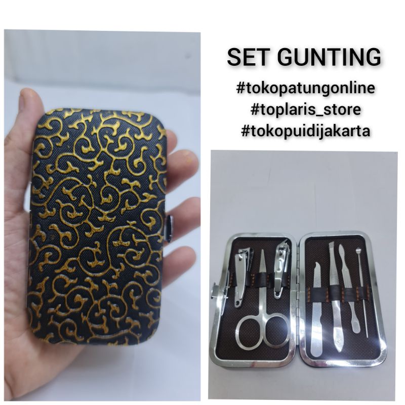 Gunting Kuku Set 7 in 1 Manicure Pedicure Nail Art