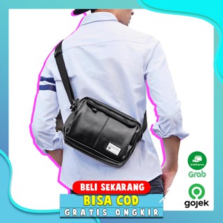 Tas Selempang Pria Slingbag Cowok Slempang Kulit Laki Laki