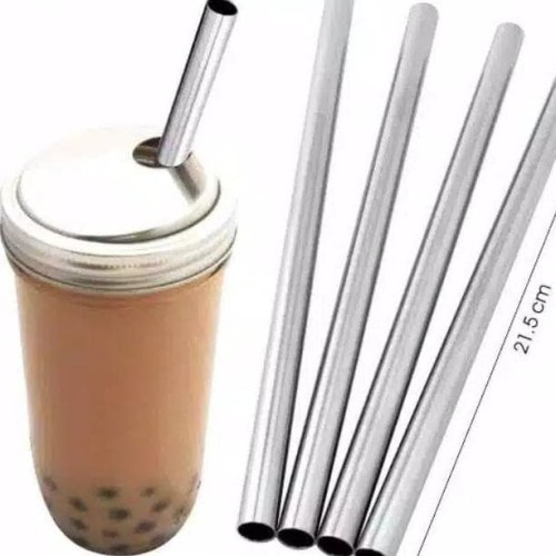 sedotan stainless bubble / sedotan boba