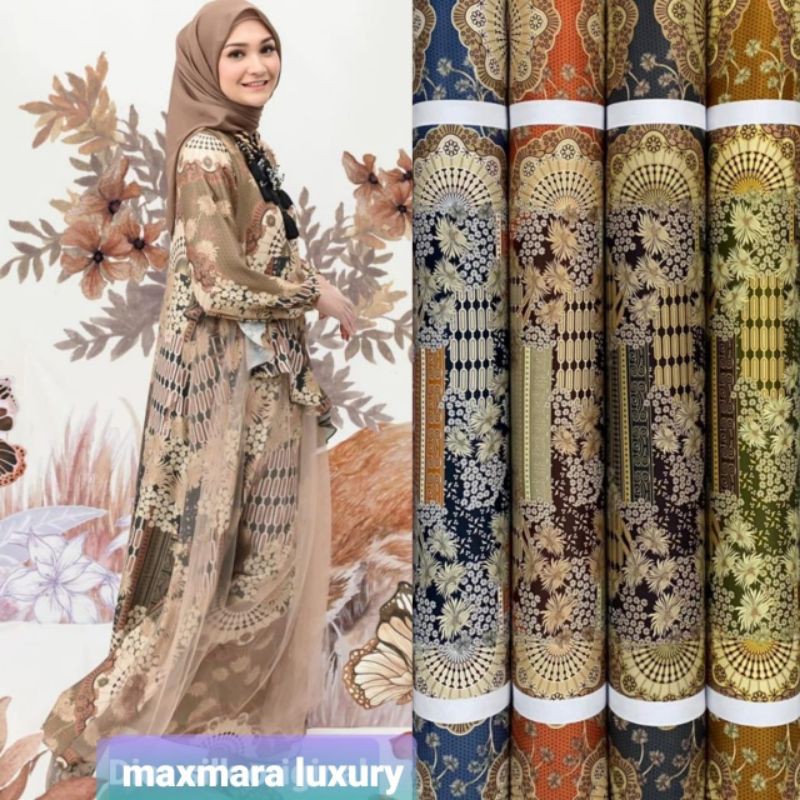 Kain Maxmara Lux Motif Megusa harga per setengah meter