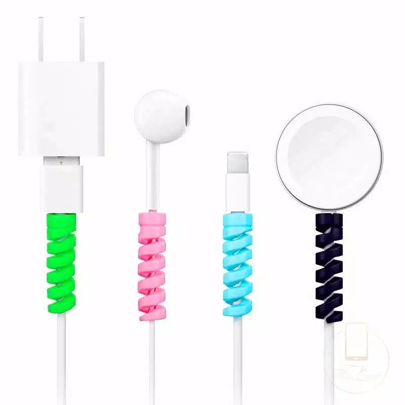 WALL CABLE PROTECTOR Pelindung Ujung Kabel Charger Spiral / Pelindung Ujung Kabel Tempel