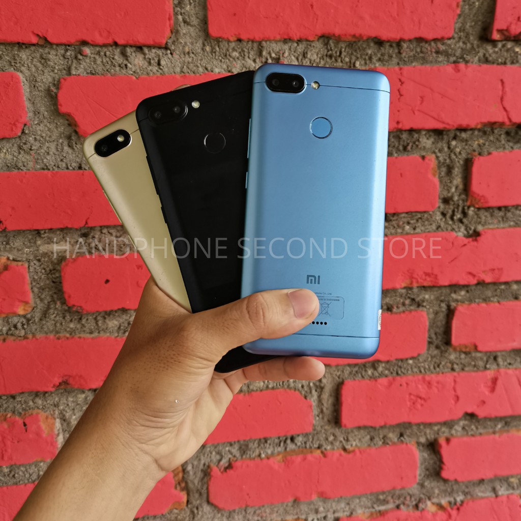 HANDPHONE XIAOMI REDMI 6 4/64GB HP AJA SECOND SEKEN BEKAS