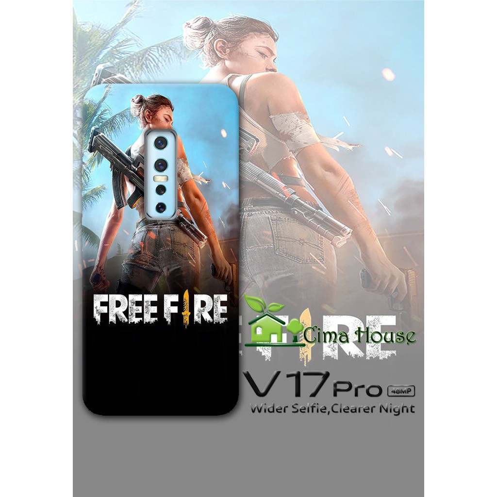 Casing Hp Game Freefire Custom Premium Hardcase Vivo V17 Pro Z1 S1 V15