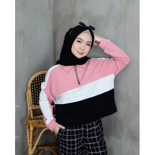 iseven p SWEATER KIKO BLOCK COLOUR