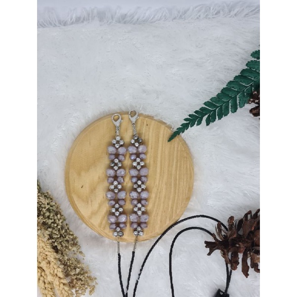 strap masker kristal kupu2