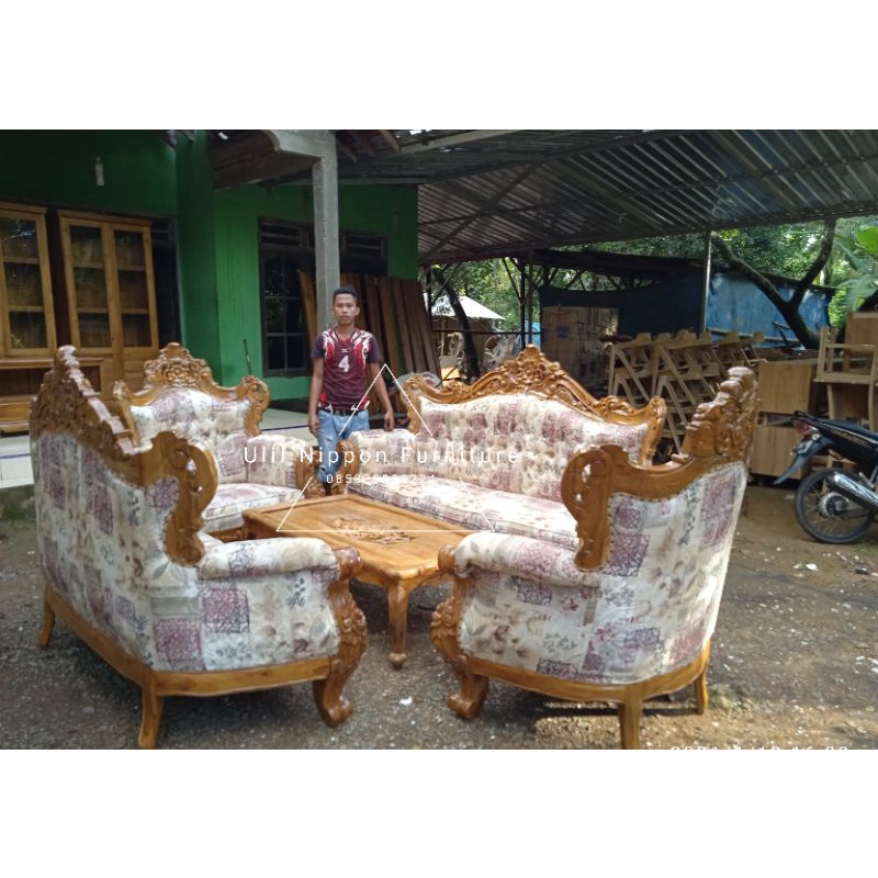 sofa tamu ukir mewah jepara