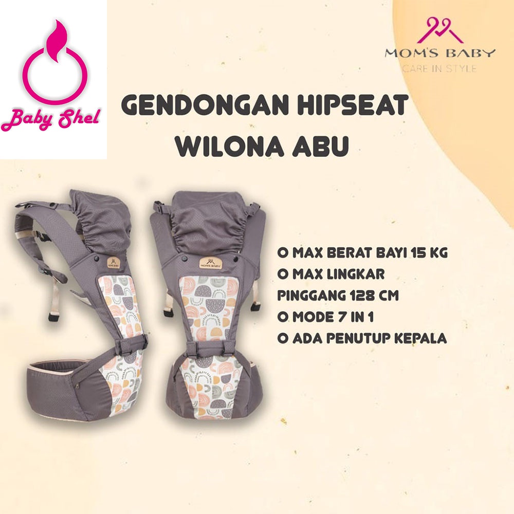 Moms Baby Gendongan Hipseat 7 in 1 Wilona Series - MBG2031