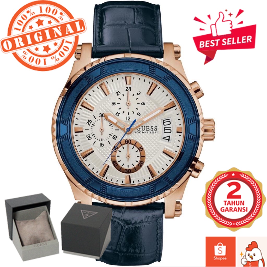 [JAM TANGAN PRIA WANITA | RANTAI | KULIT | KARET | MURAH |  100% ORIGINAL] GS Jam tangan pria GU3SS 