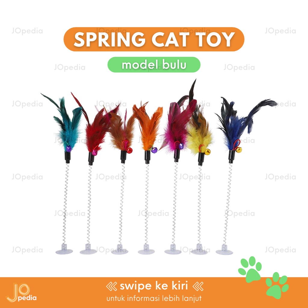 MAINAN PER Kucing Spring Cat Toy Mainan Tikus Bulu Kitten