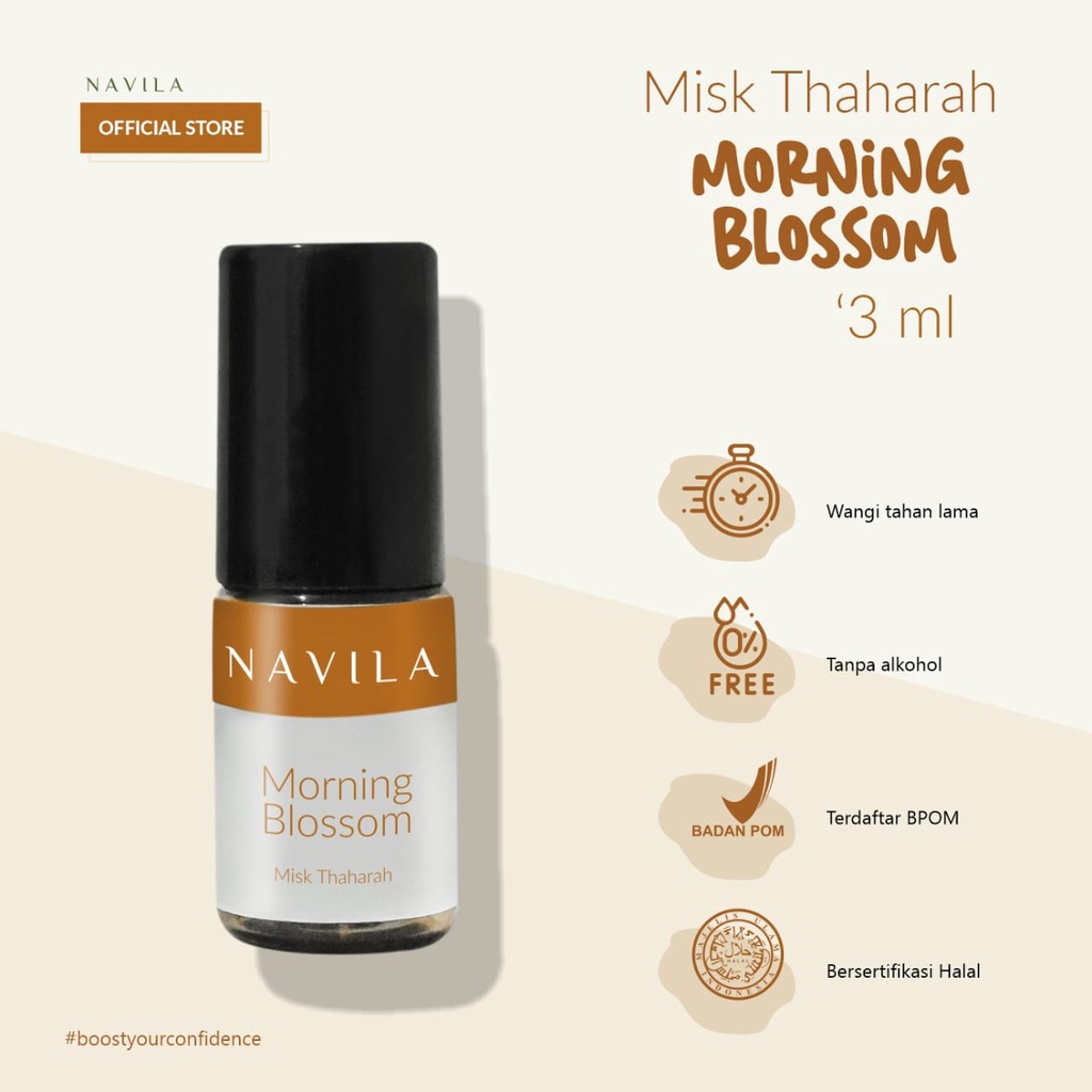 NAVILA Misk Thaharah 3ml Varian Morning Blossom / Diamond Rain / Tawaf / Midnight Summer