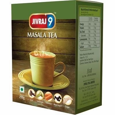 

JIVRAJ 9 MASALA TEA 250 GM