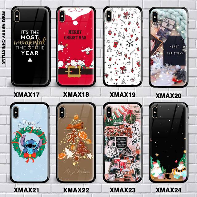 CUSTOM CASE MERRY CHRISTMAS MI MIX 2S/MI MIX 3/MI MAX 3/MI A2 LITE PREMIUM GLASS CASE