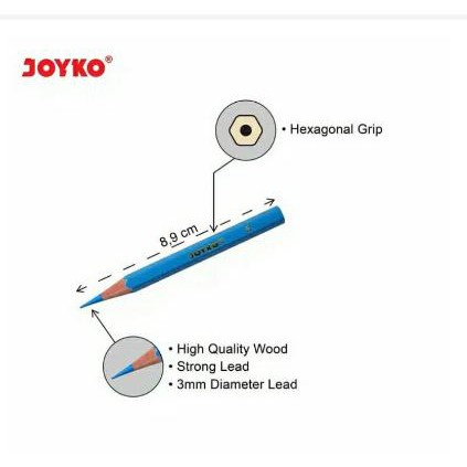 [TOSERBA_EMAK] - Pensil Joyko 24 Warna Panjang/Pendek Superior Quality Color Pencils