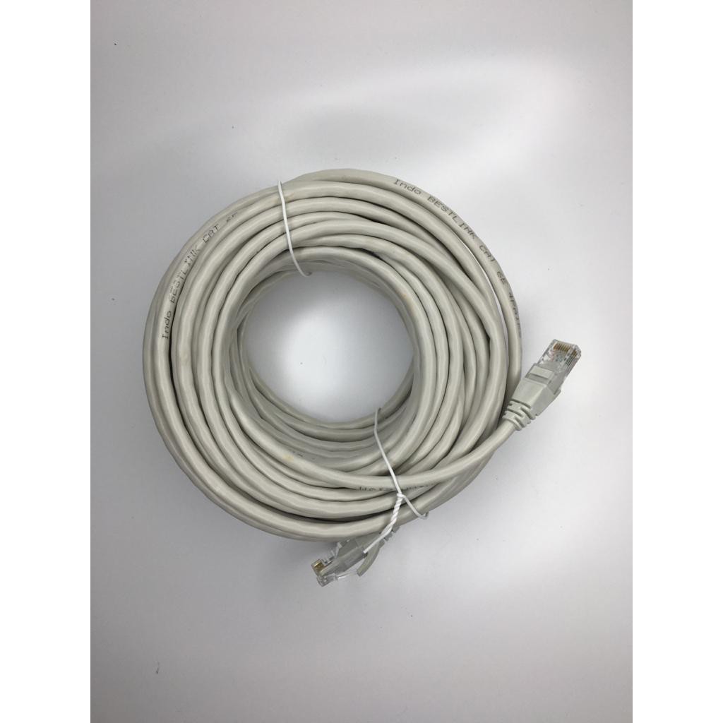 20m Kabel LAN Cat6 Good Quality / Patchcord Cat 6 rj45 Straight Pabrikan siap pakai 20 Meter