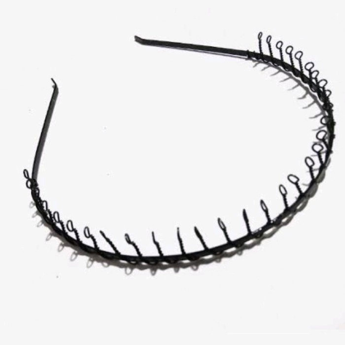 Bando Kawat Sirkam Spiral Besi Gaya Korea Wanita Pria Import UNISEX