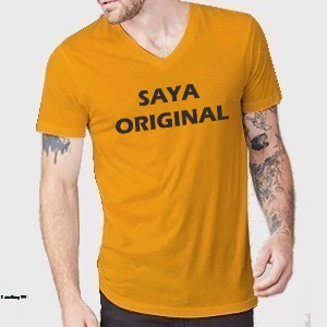 KAOS PRIA SAYA ORIGINAL / KAOS PRIA VNECK/ KAOS PRIA