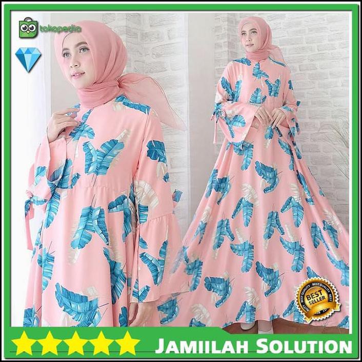 Sale Baju Gamis Syari Wanita Modern Pinggang Belakang Karet Termurah Trbaru Murah