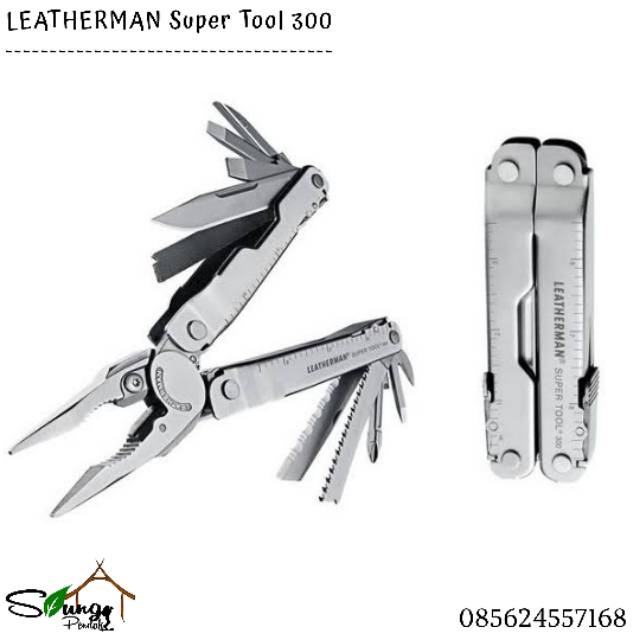 Multitools Leatherman Super Tool 300 Multifungsi 19 Tools Original