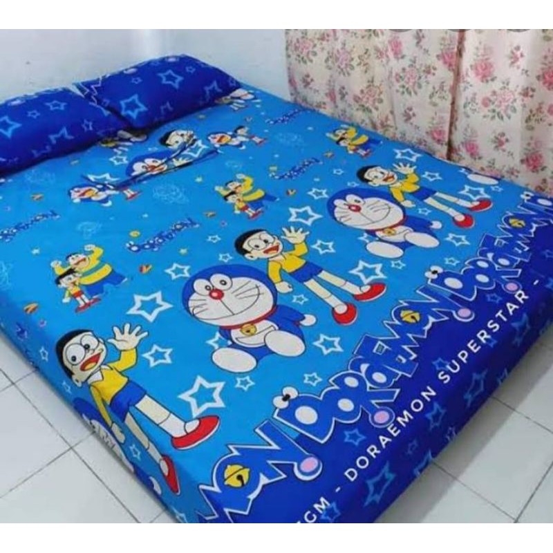 Sprei Homemade Karakter Doraemon dll uk 180x200 free 2 Sarban &amp; 1 sargul No Luntur