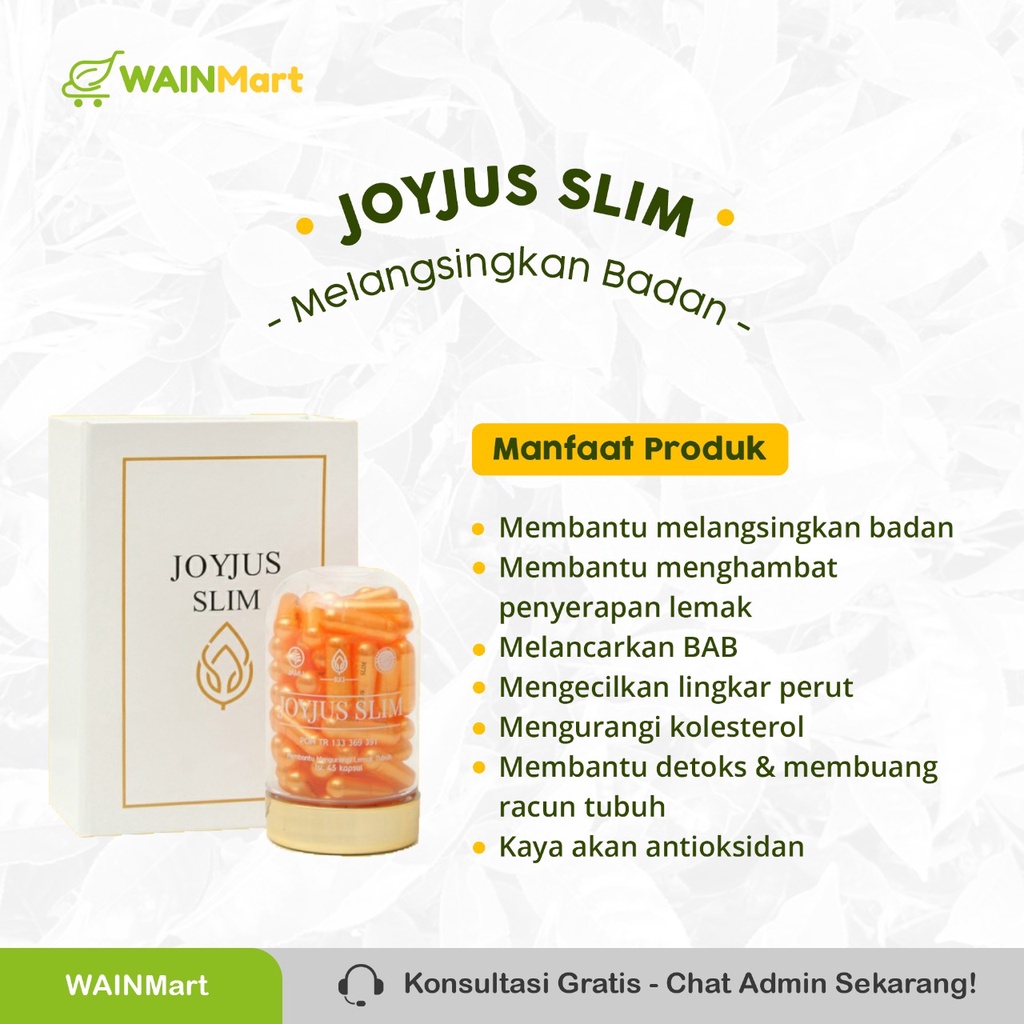 JOYJUS Pelangsing Herbal Kapsul Pelangsing Slimming Capsul Alami Turunkan Berat Badan Diet Detox