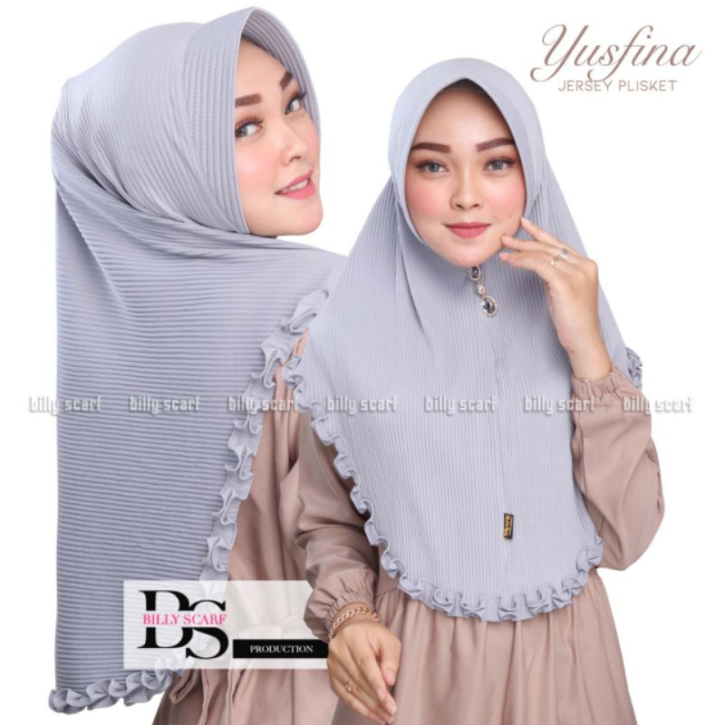 Jilbab Bergo Plisket Gotik Yusfina Original Billy Scraft
