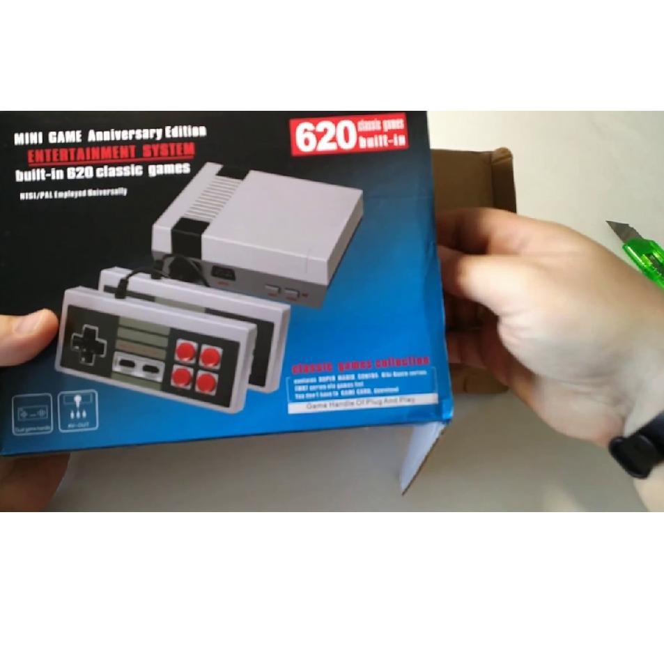 Za8f Nes Mini Retro Tv Game Console Classic 620 Games Built In 2 Controller Kid Shopee Indonesia