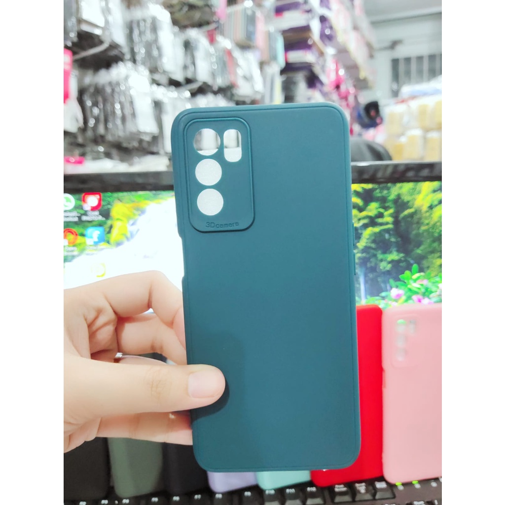 SoftCase Warna Warni Oppo A16 6.52 Inch with 3D Camera Casing Candy Macaron Pelindung Camera