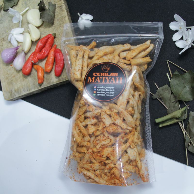 

Basreng (baso goreng) Ma'iyah Super Pedas 150gr