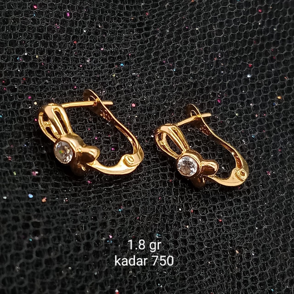 Anting Emas 17K - 1.8 gr Kadar 750 - 856