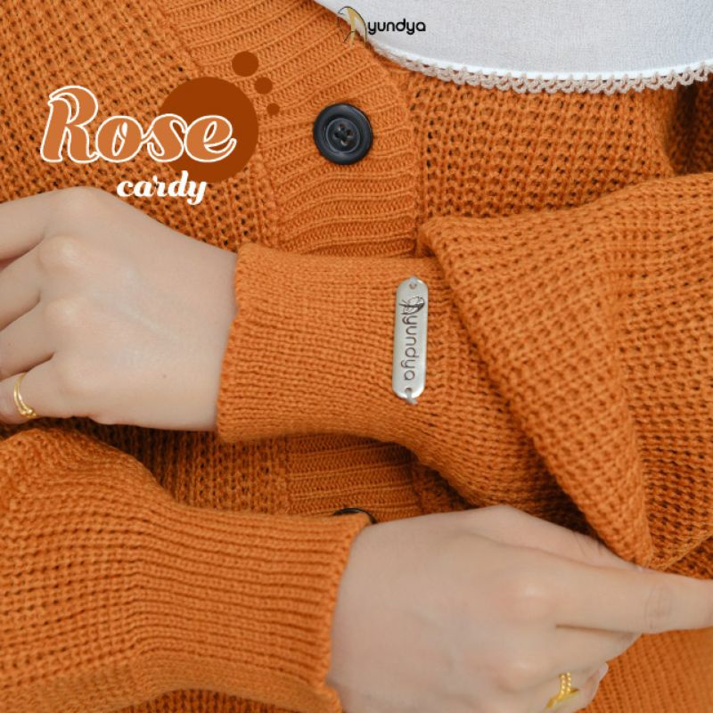 ROSE CARDY AYUNDYA || BAJU HANGAT CARDIGAN