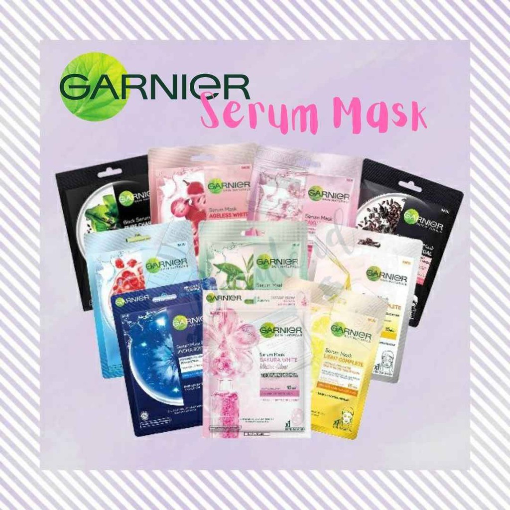 GARNIER Serum Sheet Mask Masker Wajah Face Mask All Varian