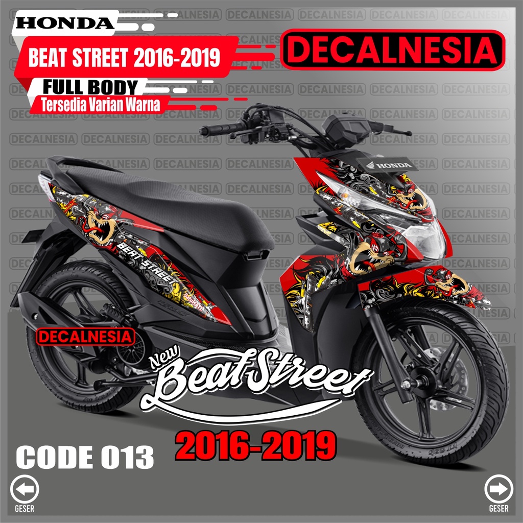 Decal Stiker Beat Street 2018 2019 Old Full Body Motor Honda Sticker Beat Street 2016 2017 Modifikas