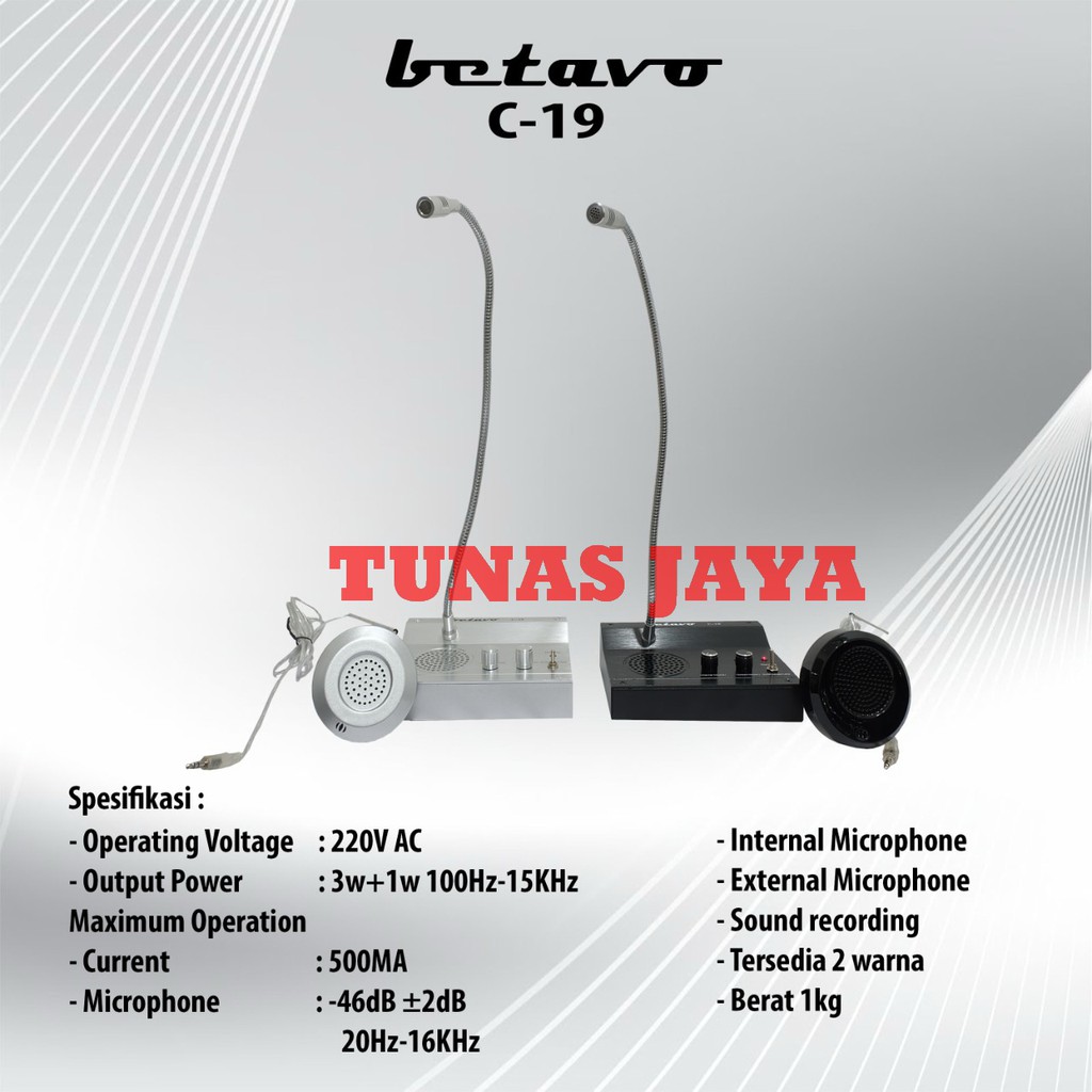 MIC LOKET BETAVO C-19 C19 C 19 ORIGINAL BETAVO TERSEDIA 2 WARNA