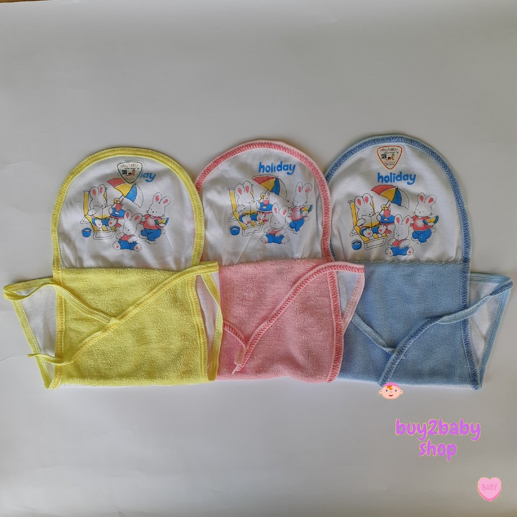 Popok Handuk bayi abiy baby warna karakter isi 12 PCS