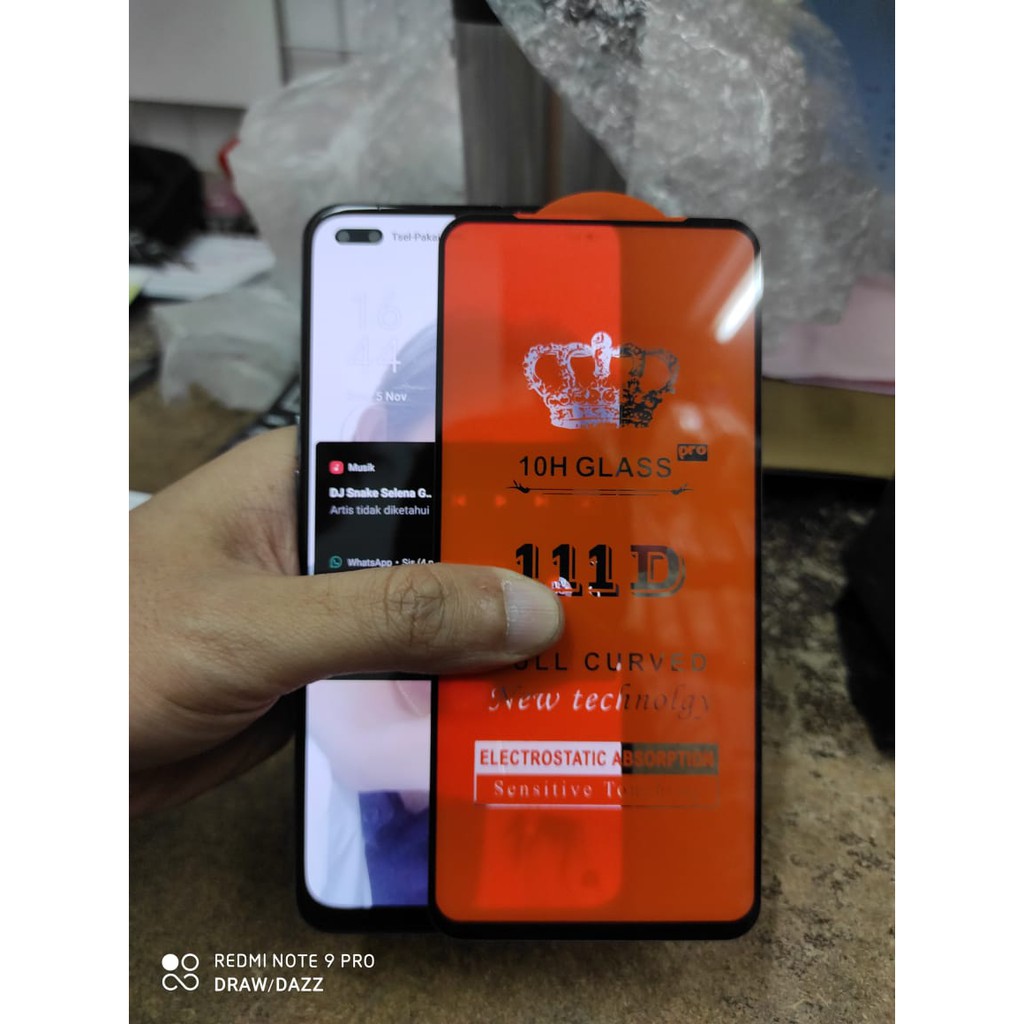 Oppo Reno 4F PAKET 2in1 Tempered Glass Full & Camera Lens