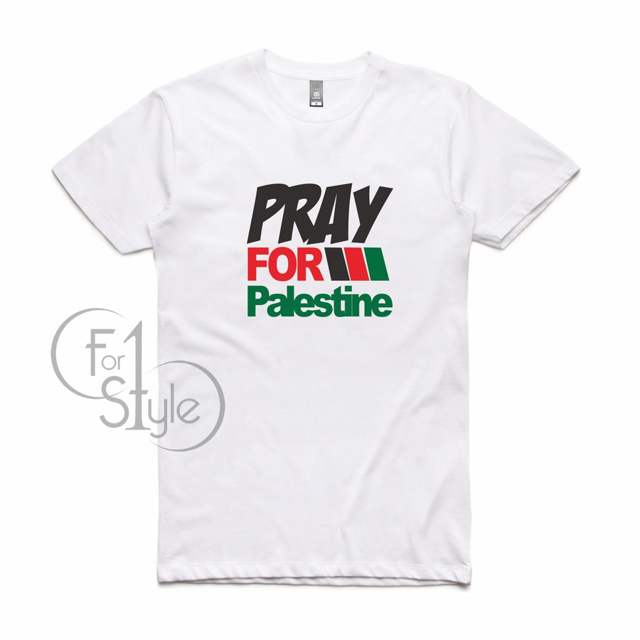 KAOS PRAY FOR PALESTINE - TSHIRT PALESTINE - KAOS PALESTINA INDONESIA SUPPORT